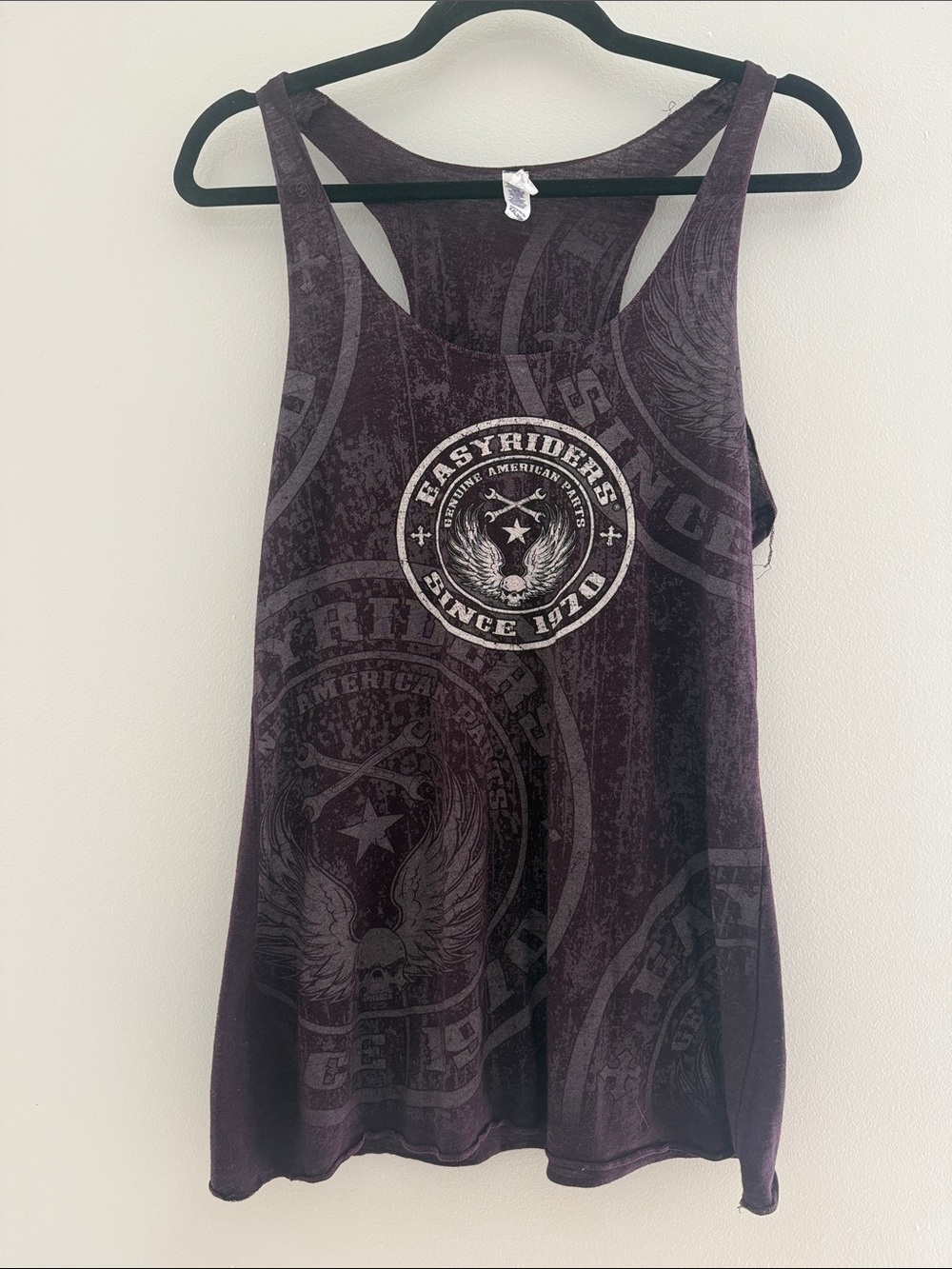 EASYRIDERS Purple Graphic Racerback Tank
